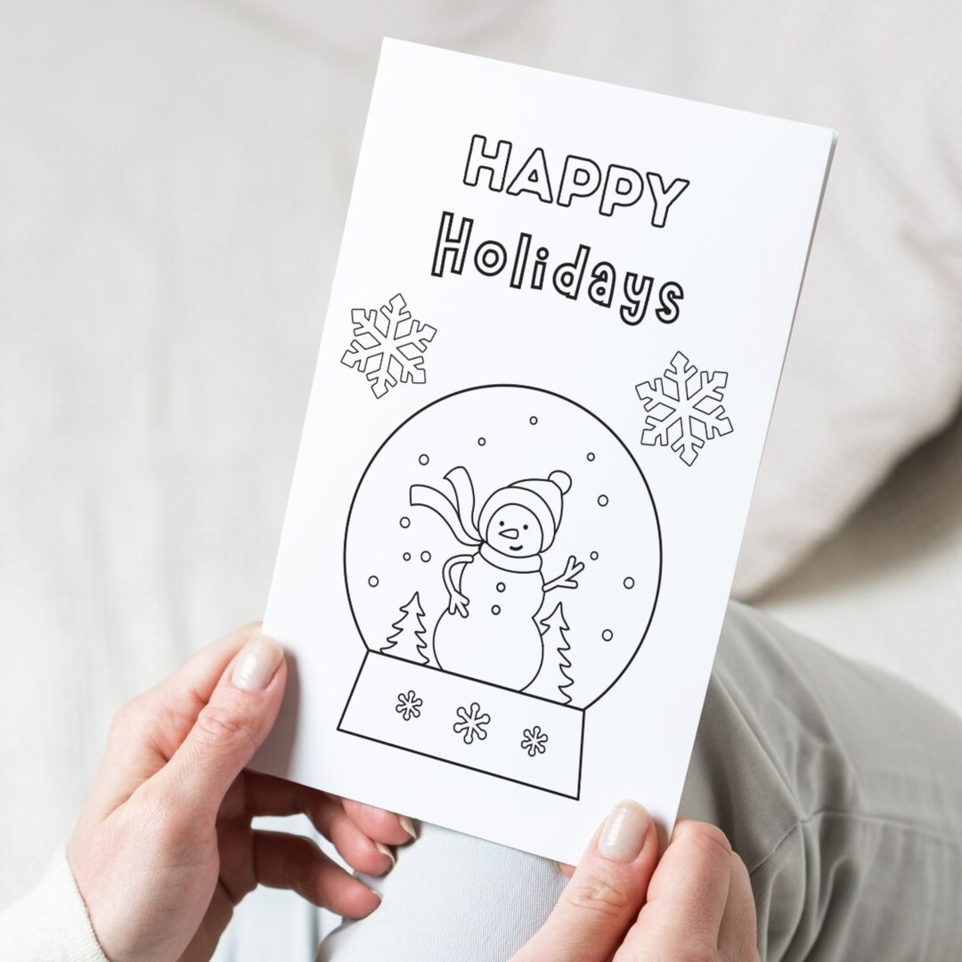 Color your own Christmas card, variety pack, kids crafts, coloring pages, blank cards | MakerPlace by Michaels color-your-own-christmas-card-variety-pack-kids-crafts-coloring-pages-blank-cards-makerplace-by-michaels